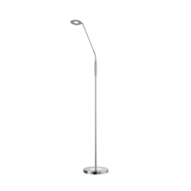 Fischer & Honsel vloerlamp Dent led, mat nikkel