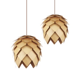 Amedi hanglamp geschupt hout, naturel 60 cm