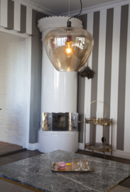 By Rydéns hanglamp Bellissimo Grande, amber glas incl. licht bron