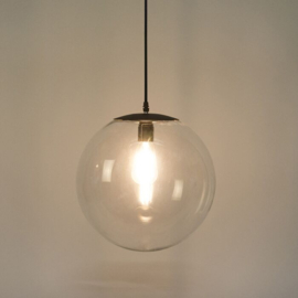 Qazqa  hanglamp Pallon, transparant glas 35 cm incl. wifi A60