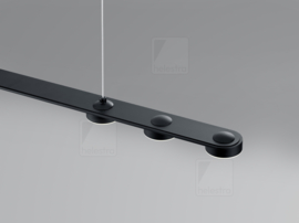 Helestra  hanglamp Eight led, 8-lichts zwart