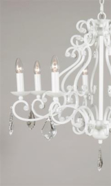 Linea verdace hanglamp Barozzi S, 8-lichts glossy wit