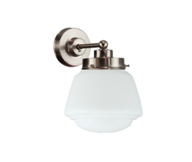 Old timerlight wandlamp Cook, opaal glas
