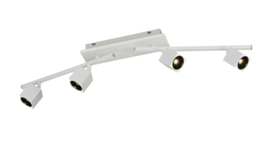 Trio lighting plafondspot  Cuba led, 4-lichts wit 87 cm