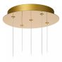 Lucide hanglamp Cintra, 5-lichts transparant rond