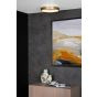 Lucide plafondlamp Vidal led, mat goud-messing 28 cm