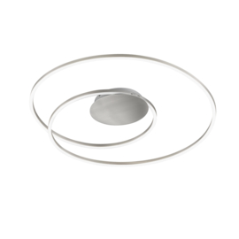 Fischer & Honsel plafondlamp Holy led, mat nikkel 68 cm