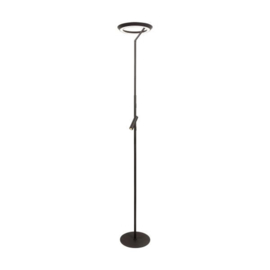 Lucide CELESTE - Vloerlamp - Ø 28 cm - LED Dimb. - 2700K - Zwart