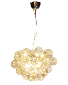 By Rydéns hanglamp Gross, chroom 37-lichts amber