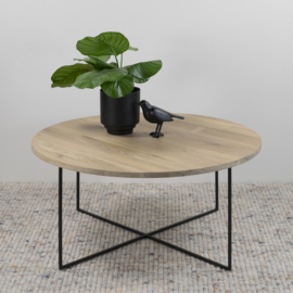 Spinder design salontafel Dress 79, zwart-eiken