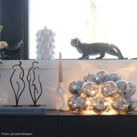 By Rydéns tafellamp gross, zwart met smoke glas incl. led bron
