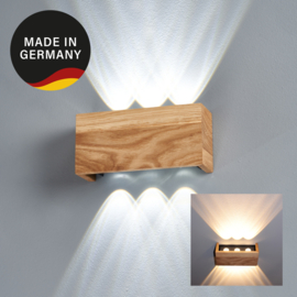 Fischer & Honsel wandlamp Shine wood led, eiken 21 cm