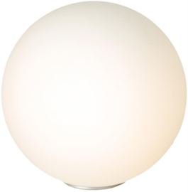 Linea Verdace tafellamp Bolla Vetro, mat wit glas 30 cm