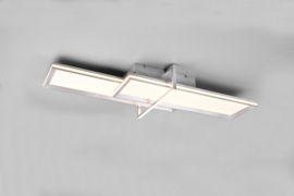 Trio lighting Plafondlamp Charleston led, geborsteld aluminium