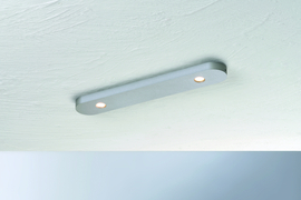 Bopp leuchten plafondlamp Close led, 2-lichts mat aluminium
