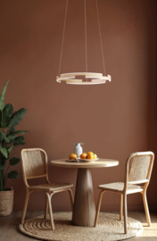 Fischer&Honsel  hanglamp Circly led, zandkleurig