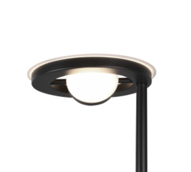 Trio lighting vloerlamp Barrie led, 2-lichts zwart