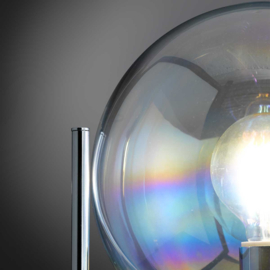 Light trend vloerlamp Ronda, chroom met glas