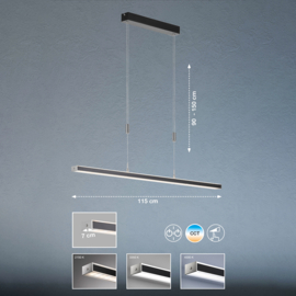 Fischer&honsel hanglamp Vitan TW led, zwart