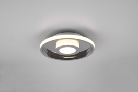 Trio lighting plafondlamp Ascari led, chroom incl. switch dimmer IP44  30 cm