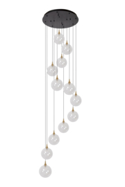 Lucide  GISELA - Hanglamp - Ø 61 cm - LED Dimb. - 12x3,5W 2700K -transparant