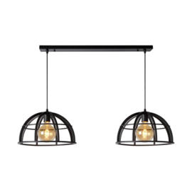Lucide hanglamp Dikra,  2-lichts zwart