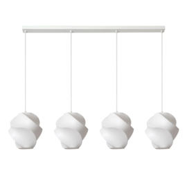 Lucide LA VAGUE - Hanglamp - 4xE27 - Wit