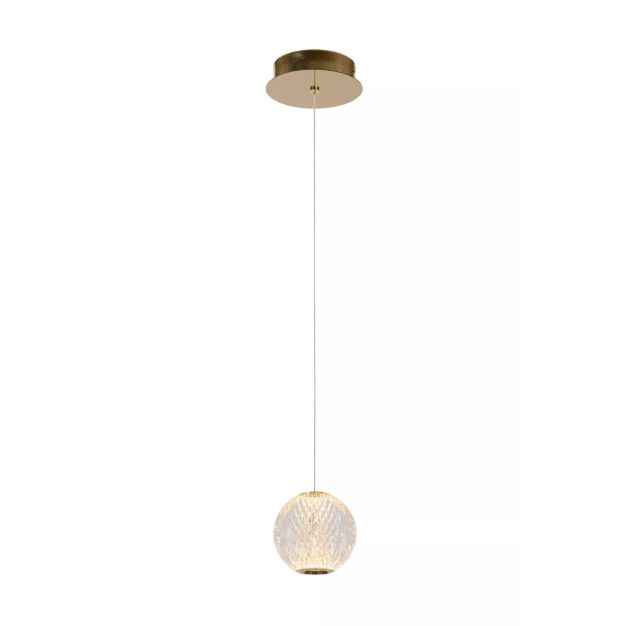 Lucide hanglamp Cintra, 1-lichts transparant