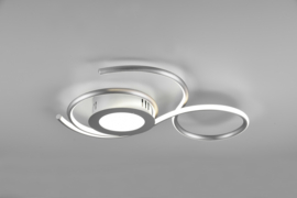 Trio lighting plafondlamp Jive led, mat nikkel incl. afstandsbediening 50 x 45 cm