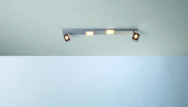 Bopp leuchten plafondlamp Session led, 4-lichts mat aluminium