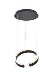 Light trend hanglamp Lux-Circle led,  zwart 40 cm