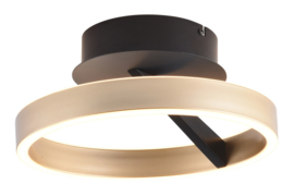 Freelight plafondlamp Pilota led, zwart-goud 30 cm incl. switchdimmer