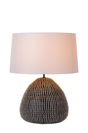 Lucide MADUKA - Tafellamp - Ø 45 cm - 1xE27 - Zwart
