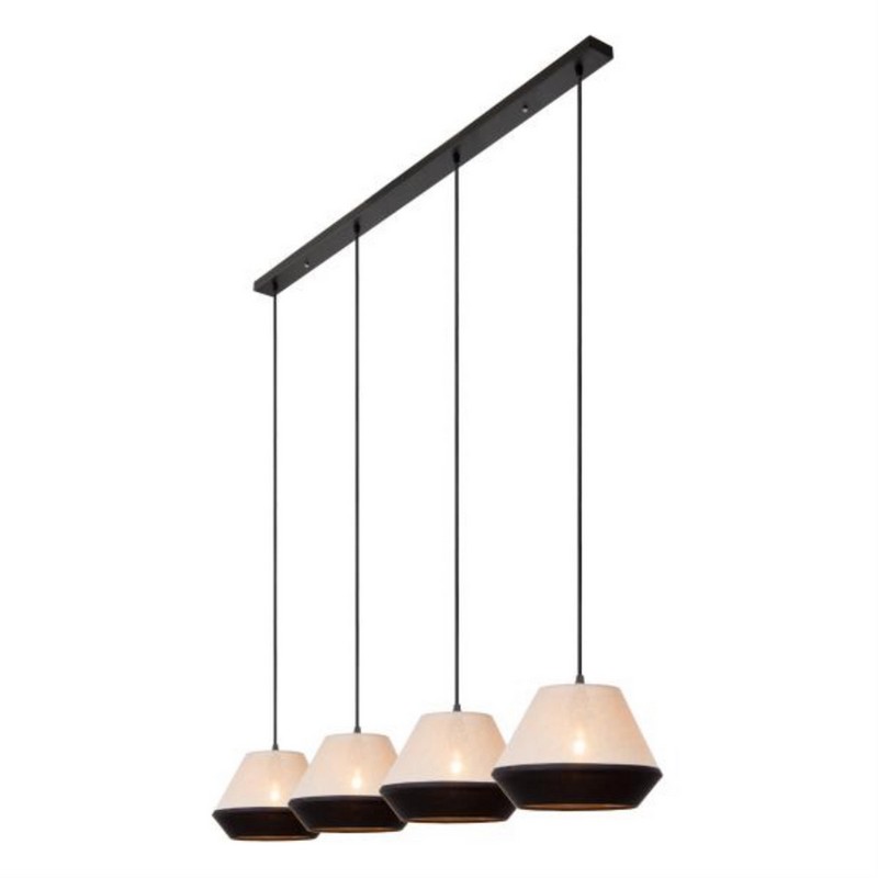 Lucide hanglamp Kala, 4-lichts taupe