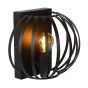 Lucide wandlamp Manuela, zwart