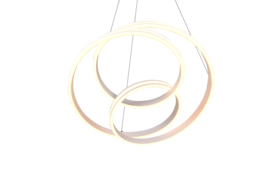 Trio lighting hanglamp Nuria led, mat wit met switch dimmer