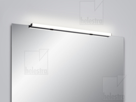 Helestra wandlamp Lado-S led,  mat zwart met acryl glas 90 cm IP44