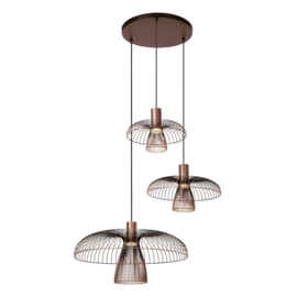 Lucide NIGELLA - Hanglamp - Ø 76 cm kleur Koffie