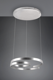 Trio lighting hanglamp Marnie led, geborsteld aluminium incl. switch dimmer