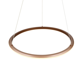 Trio lighting hanglamp Amador led, mat bruin 75 cm