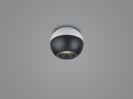 Plafondlamp Ineo led, rond wit - mat zwart