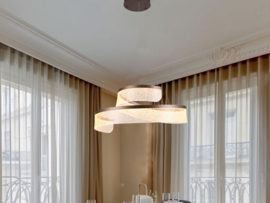 Light trend hanglamp Smile 60 cm led, brons incl. afstandsbediening