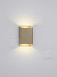 Helestra wandlamp Toco led, caffee