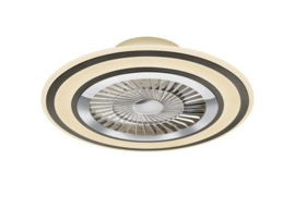 Trio lighting plafond ventilator Flaga led, 60 cm mat zwart incl. afstandsbediening