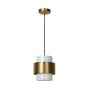 Lucide hanglamp Firmin, 1-lichts mat goud/messing