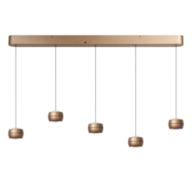 Lucide CORYFEE - Hanglamp - LED Dimb. - CCT - 5x6W 2200K/3000K - Champagne kleur