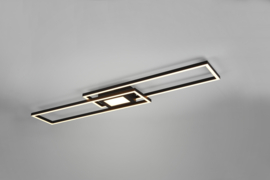 Trio lighting plafondlamp Ganado led, zwart incl. afstandsbediening