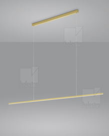 Helestra  hanglamp Loopy led, mat goud