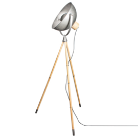 By Rydéns vloerlamp Buckler, zilver incl. led bron