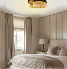 Light trend plafondlamp Smile led, brons met afstandsbediening